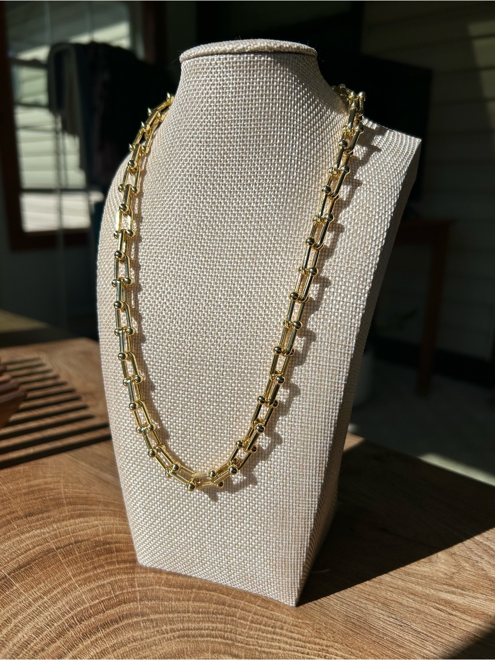 Gold Link Chain Necklace NWOT